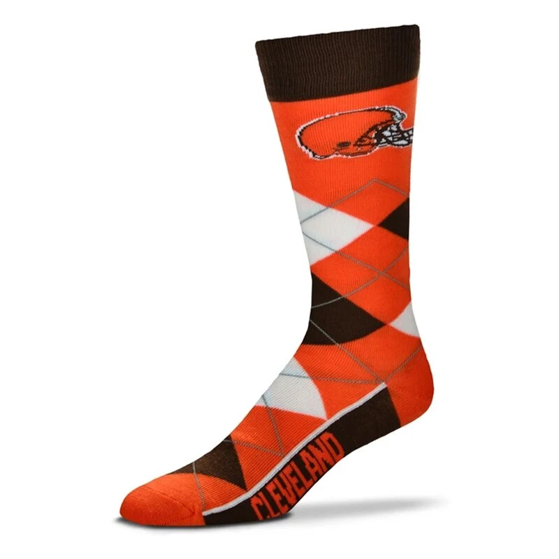 For Bare Feet NFL Cleveland Browns Socken Argyle Lineup 2 For Bare Feet NFL Cleveland Browns Socken Argyle Lineup