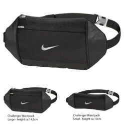 Nike Challenger Waistpack Gürteltasche, Hüfttasche - Schwarz -Rugbyausrüstung Geschäft nike challenger waistpack guerteltasche huefttasche schwarz4