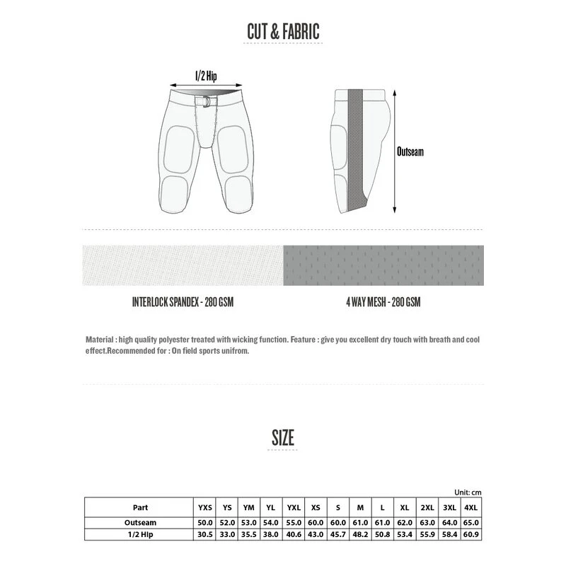 Prostyle American Football Game Day Pants 6 Prostyle American Football Game Day Pants – Bild 4