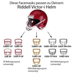Riddell Victor-i Jugend Helm Bis 15 Jahre (ohne Facemask), Größe L/XL -Rugbyausrüstung Geschäft riddell victor i jugend helm bis 15 jahre ohne facemask groesse l xl3