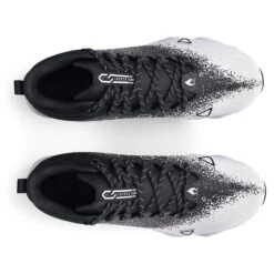 Under Armour Spotlight Franchise RM 2.0 All Terrain Footballschuhe - Schwarz/weiß -Rugbyausrüstung Geschäft under armour spotlight franchise rm 20 all terrain footballschuhe schwarz weiss6