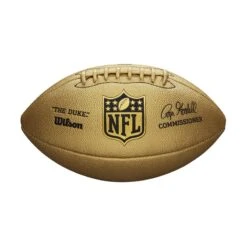 Rugbyausrüstung Geschäft 39 Wilson American Football Fanball GOLD The Duke, Senior