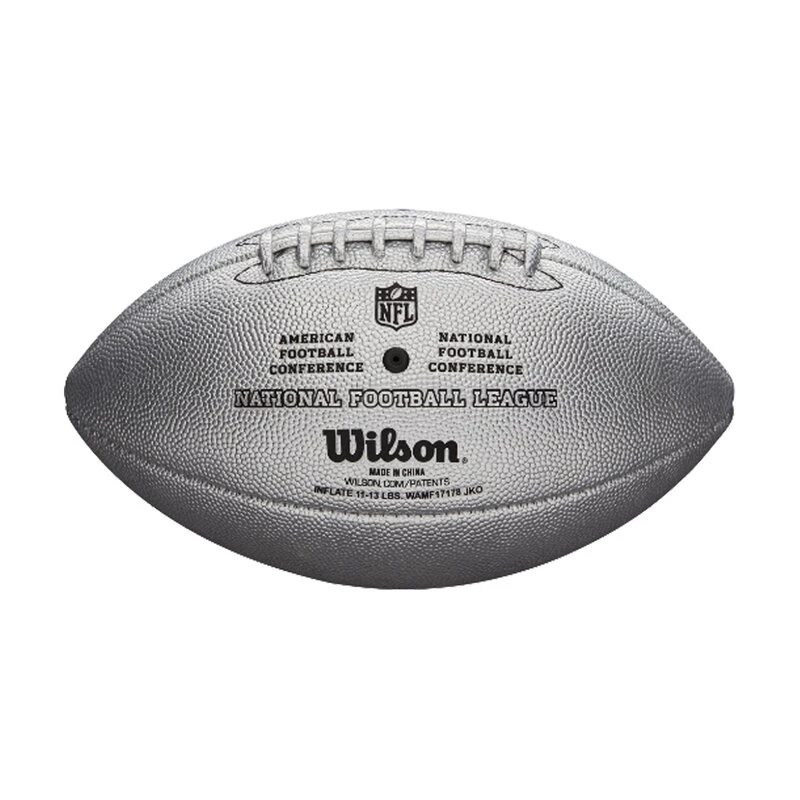 Wilson American Football Fanball SILBER The Duke, Senior 4 Wilson American Football Fanball SILBER The Duke, Senior – Bild 2