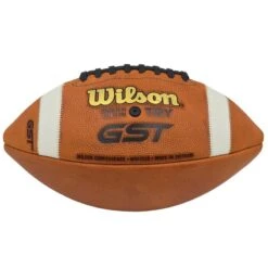 Wilson GST1320B Youth Leder Football, Game Ball -Rugbyausrüstung Geschäft wilson gst1320b youth leder football game ball3