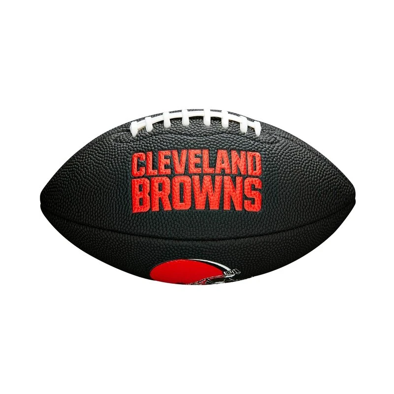 Wilson NFL Cleveland Browns Logo Mini Football Schwarz 4 Wilson NFL Cleveland Browns Logo Mini Football Schwarz – Bild 2