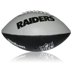 Wilson NFL Junior Las Vegas Raiders Logo Football