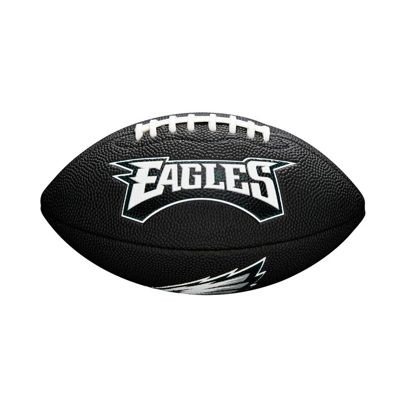 Wilson NFL Philadelphia Eagles Logo Mini Football Schwarz 4 Wilson NFL Philadelphia Eagles Logo Mini Football Schwarz – Bild 2