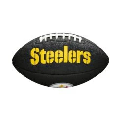Wilson NFL Pittsburgh Steelers Logo Mini Football Schwarz -Rugbyausrüstung Geschäft wilson nfl pittsburgh steelers logo mini football schwarz2