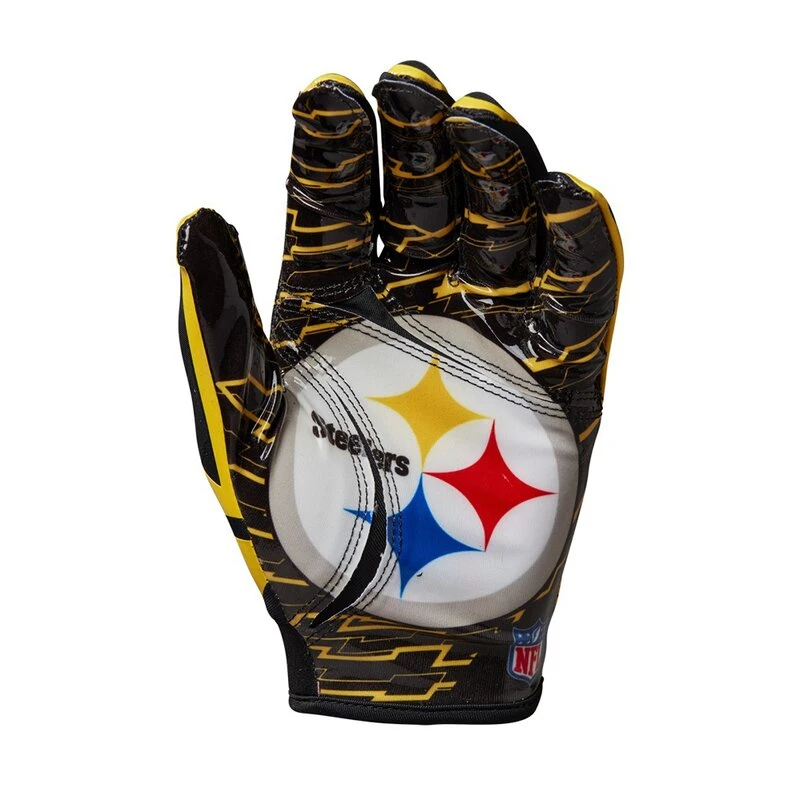 Wilson NFL Stretch Fit Youth Receiver Handschuhe Team Pittsburgh Steelers 5 Wilson NFL Stretch Fit Youth Receiver Handschuhe Team Pittsburgh Steelers – Bild 3