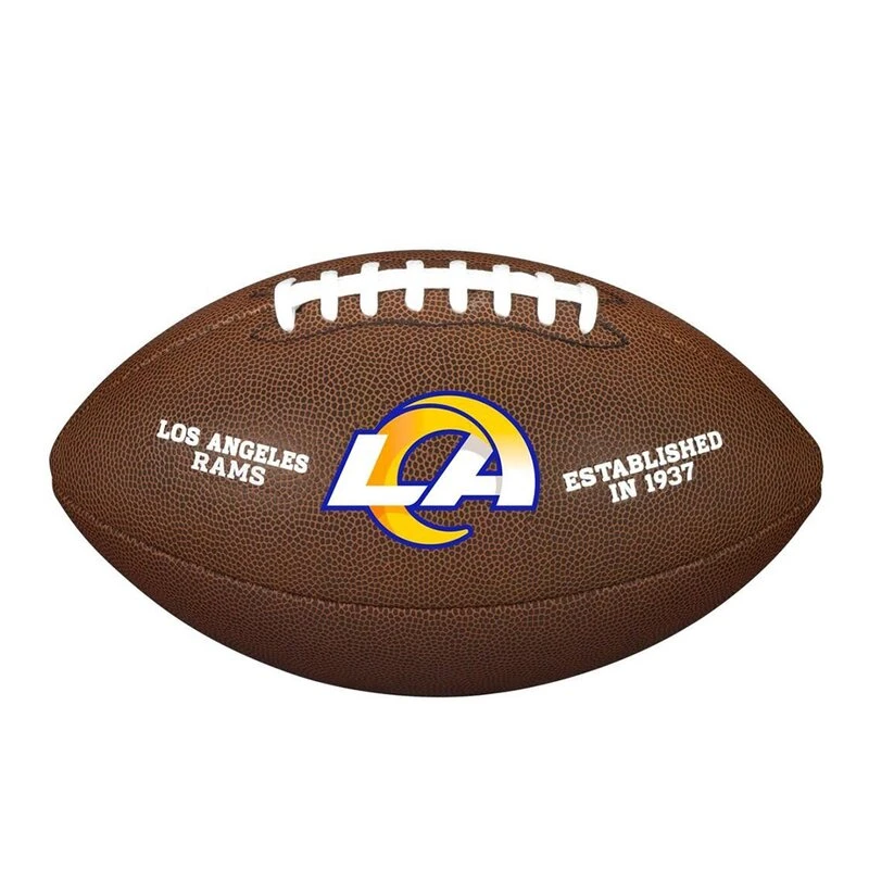 Wilson NFL Team Logo Composite Football Los Angeles Rams 3 Wilson NFL Team Logo Composite Football Los Angeles Rams
